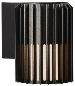 NORDLUX Vonkajšie nástenné svietidlo na terasu ALUDRA, 1xE27, 15W, čierne