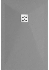 Mexen Stone+, obdĺžniková vanička z minerálneho kompozitu 100 x 80 cm, šedá-betónová, 44618010