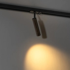Moderný bodový reflektor tmavo bronzový pre 1-fázový koľajnicový systém - Iconic Ivy