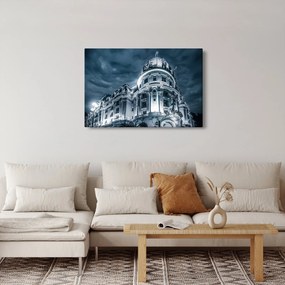 Obraz architektúry v tme (90x60 cm)