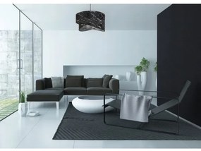 Luster na lanku 1xE27/60W/230V čierna/strieborná