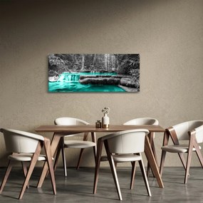 Obraz - Zimná rieka (120x50 cm)