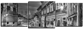 Obraz na plátne - Magické nočné staré mesto - panoráma 5258QD (120x40 cm)