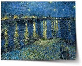 Sablio Plagát Hviezdna noc nad Rhônou - Vincent van Gogh - 60x40 cm