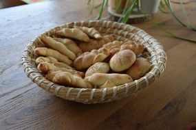 Slamené šatky guľaté Rozmery (cm): průměr 30