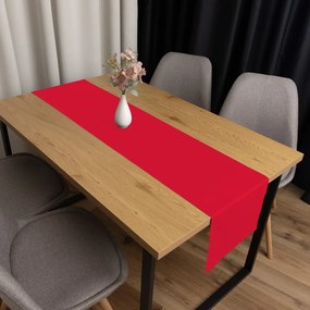 Biante Bavlnený saténový behúň na stôl ST-010 Sýto červený 35x180 cm