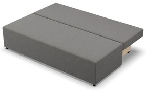 Dvojmiestna pohovka FERMO Lux rozkladacia, tmavosivá