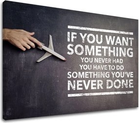 Motivačný obraz na stenu If you want something