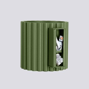 Nástenné svietidlo Aura, 1x olivovo zelené hliníkové tienidlo