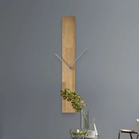 Minimalistické drevené nástenné hodiny v prírodnom  I SENTOP MAS019-OSMO-3041