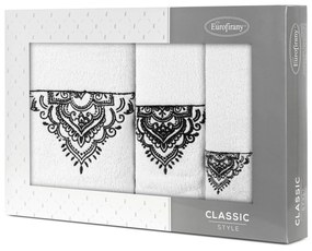 FROTÉ UTERÁK LAURA SADA 1KS 30X50 CM, 1KS 50X90 CM, 1KS 70X140 CM BIELA