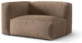 Svetlohnedý zamatový modul pohovky (ľavý roh) Martina – Micadoni