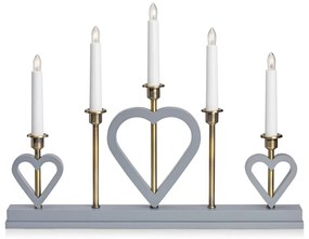 Sivá vianočná svetelná dekorácia Melissa – Markslöjd