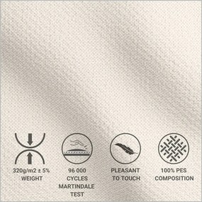 Béžová čalúnená jednolôžková posteľ s úložným priestorom s roštom 120x200 cm Noto – Maison de Rêve