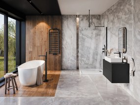 Deante Blur, podomietkový sprchový set s hlavovou a ručnou sprchou, čierna matná, DEA-NQL_N9YK