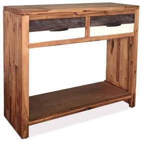 vidaXL Konzolový stolík akáciový masív 86x30x75 cm
