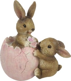 Dekorácia zajačikov s vajíčkom - 9 * 5 * 10 cm