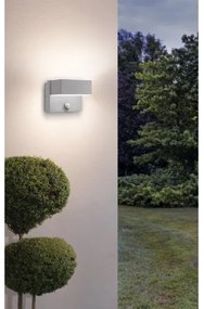 Eglo 97159 - LED Vonkajšie nástenné svietidlo so senzorom AZZINANO 2xLED/5,6W/230V