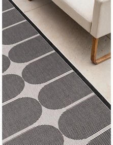 Čierno-biely vnútorný a vonkajší behúň 80x250 cm Duet Bowen – NORTHRUGS