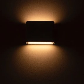 Zuma Line SJ22621- LED Vonkajšie nástenné svietidlo SHADOW LED/12W/230V IP65 čierna