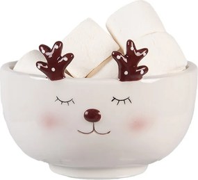 Keramický hrnček s mištičkou jeleň Deer - 12 * 12 * 18 cm / 250 ml / 250 ml