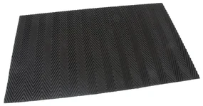 Gumová čistiaca rohož DoubleSide 45 x 75 x 1 cm, čierna