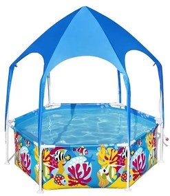 Detský bazén rámový so strešnou UV ochranou 1,83 x 0,51 m 5618T