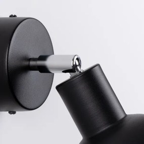 Sollux SL.1316 - Nástenné bodové svietidlo ELBA 1xE27/15W/230V čierna