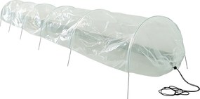 Záhradný fóliovník BestBerg BBGT-1028 / 1,35 m² / 300 x 45 x 30 cm / transparentná
