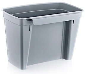 Závesný odpadkový kôš na kuchynské dvierka, 4l - sivý/biely/zelený Farba: šedomodrá