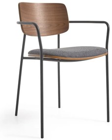 Sivo-hnedá jedálenská stolička Maureen – Kave Home