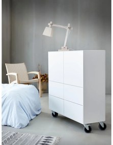 Biela vysoká komoda 91x103 cm Edge by Hammel - Hammel Furniture