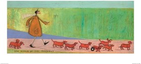 Umelecká tlač Sam Toft - The March of the Sausages, Sam Toft, (60 x 30 cm)