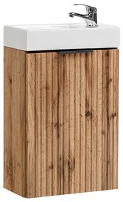 Závesná skrinka Casad Vedea so zápustným umývadlom 40 cm dub wotan