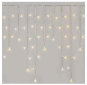 LED Vianočná vonkajšia reťaz 300xLED/8 módov 10m IP44 teplá biela + diaľkové ovládanie