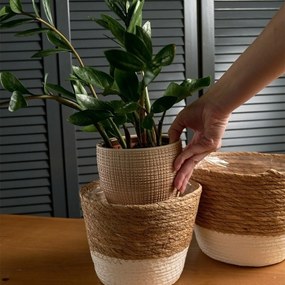 Tutumi Tutumi, sada prírodných košov Boho 2ks YT21B-34, biela-hnedá, HOM-02809