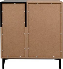 Skrinka 2-dverová Nola, dub artisan/čierna