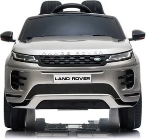 LEAN CARS Elektrické autíčko Range Rover Evoque strieborné lakované