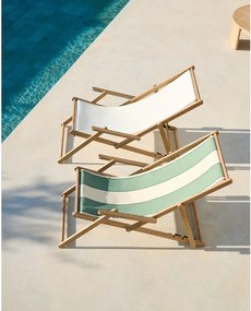 Zelené drevené záhradné ležadlo Vilara – Kave Home