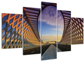 Obraz modernej architektúry mosta (150x105 cm)