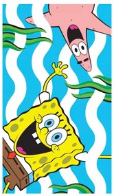 DETSKÝ BAVLNENÝ UTERÁK SPONGEBOB 30X50 CM VZOROVANÝ