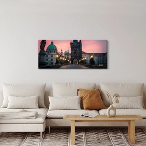 Obraz - Na Karlovom moste (120x50 cm)