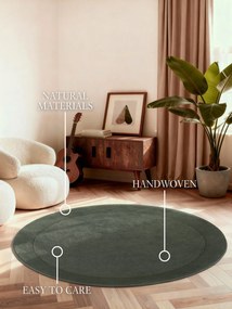 Villeroy & Boch, Kusový koberec Villeroy & Boch Kari 106284 Green kruh, 200x200 (priemer) kruh, zelená, obývacia izba