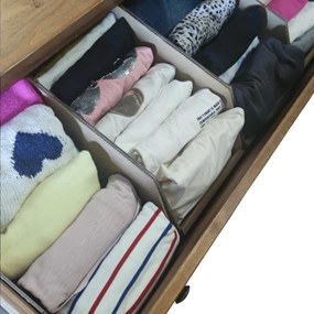 Úložné boxy na oblečenie, organizéry do skrine EKO KARTON 20 x 30 cm