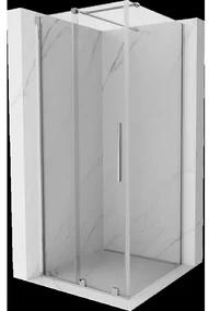 Mexen Velar sprchová kabína, posuvné dvere 120 x 120 cm, Priehľadné, Chrómová - 871-120-120-01-01