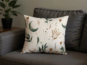 Obliečka na vankúš z mikrovlákna BOHO MOON 45x45 cm, krémová