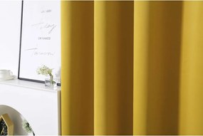 2x Žltý záves OXFORD 140x250 cm