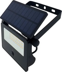 LED solárny vonkajší reflektor so senzorom LED/5W/3,7V 4200K IP44