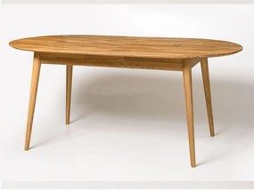 Oválny dubový stôl 180x90 Bergen olej intenzívny