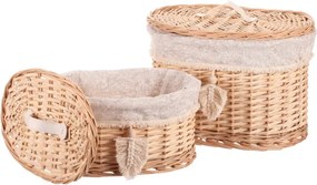 Set dvoch košov na bielizeň prírodný PRE210 (2 ks)